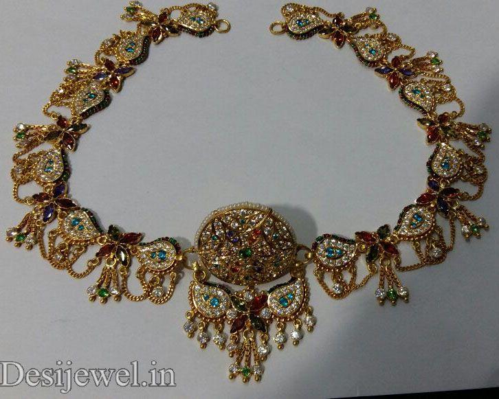 New and Latest Design of Rajasthani gold fancy Rakhdi-Set 