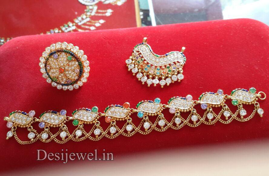 New and Latest Design of Rajasthani gold fancy Rakhdi-Set 