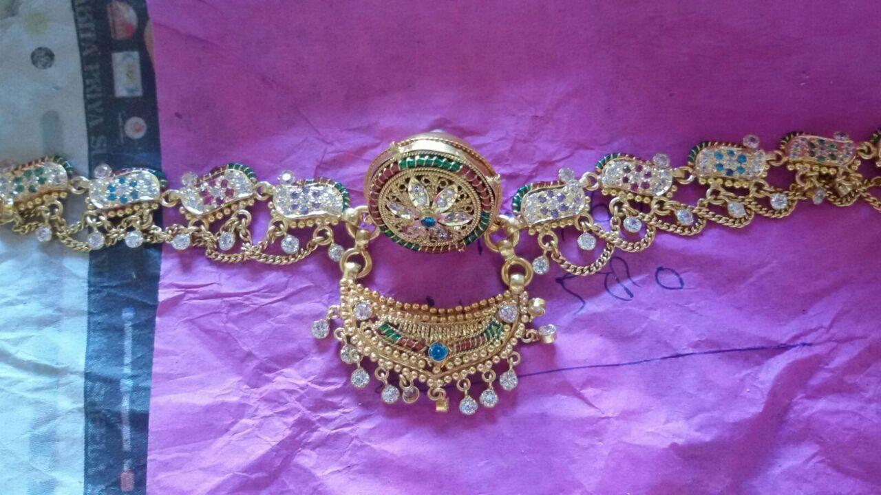 New and Latest Design of Rajasthani gold fancy Rakhdi-Set 