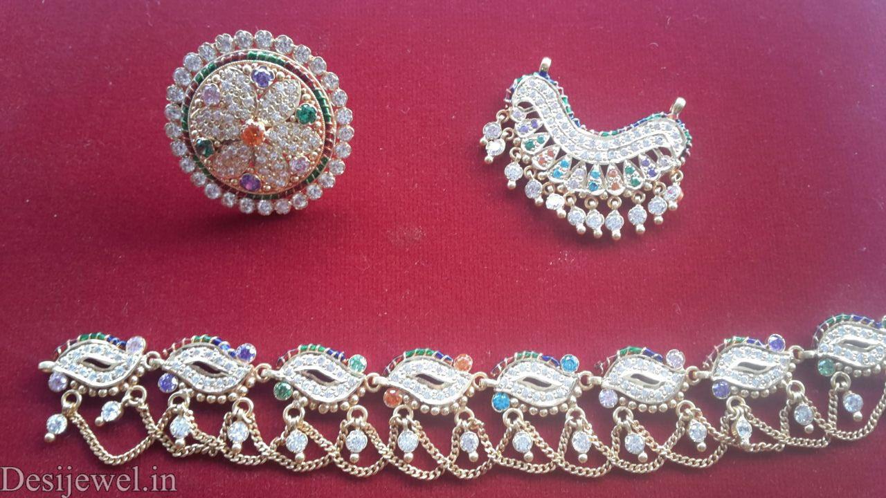 New and Latest Design of Rajasthani gold fancy Rakhdi-Set 
