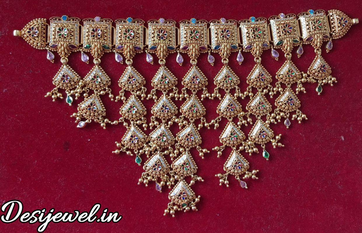 New and Latest Design of Rajasthani fancy gold Sohan/Mohan-Kanthi 