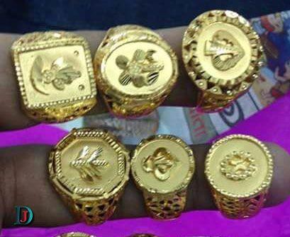 New and Latest Design of Rajasthani Desi gold Gents-Ring 