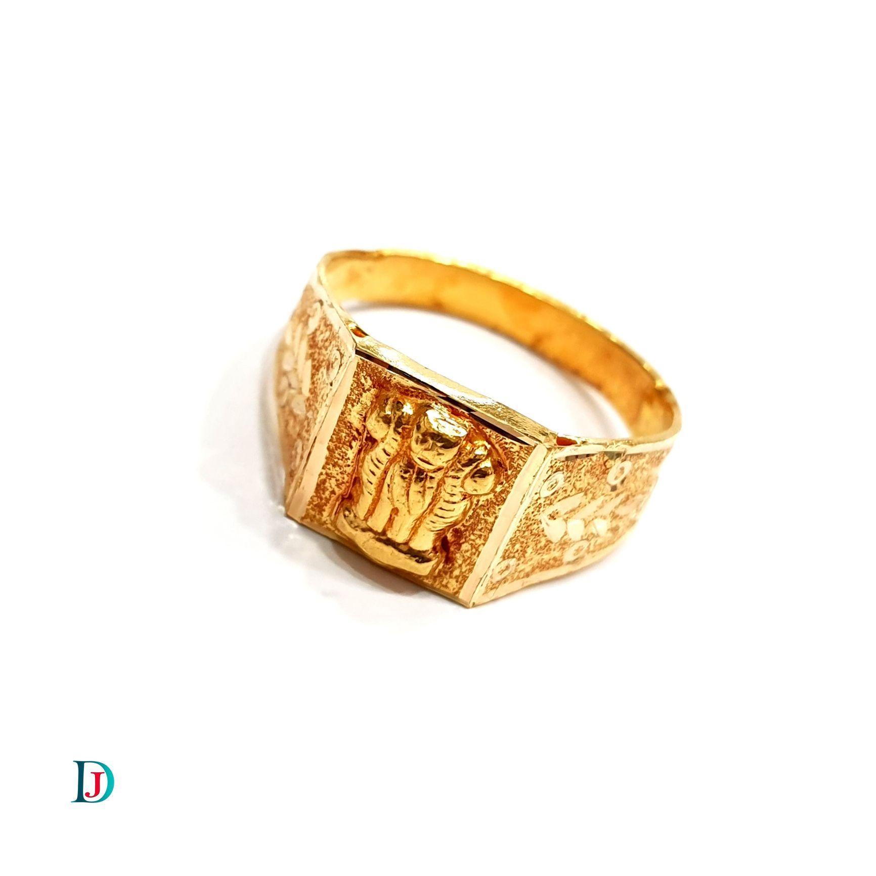 New and Latest Design of Desi Indian Rajasthani Gold Gents-Ring 