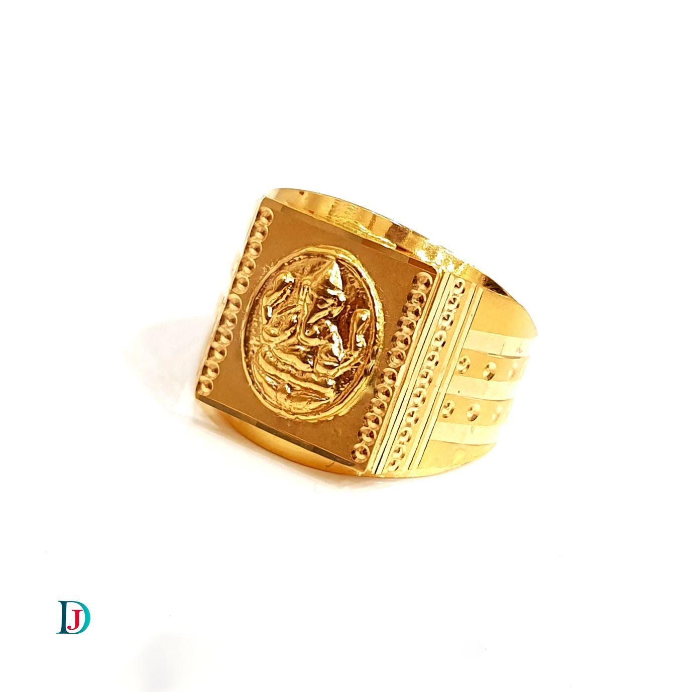 New and Latest Design of Desi Indian Rajasthani Gold Gents-Ring 