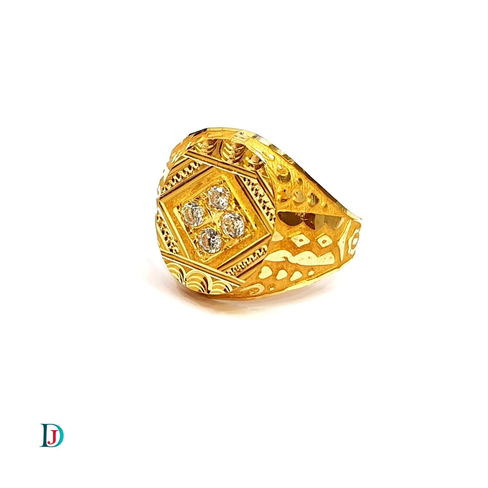 New and Latest Design of Desi Indian Rajasthani Gold Gents-Ring 