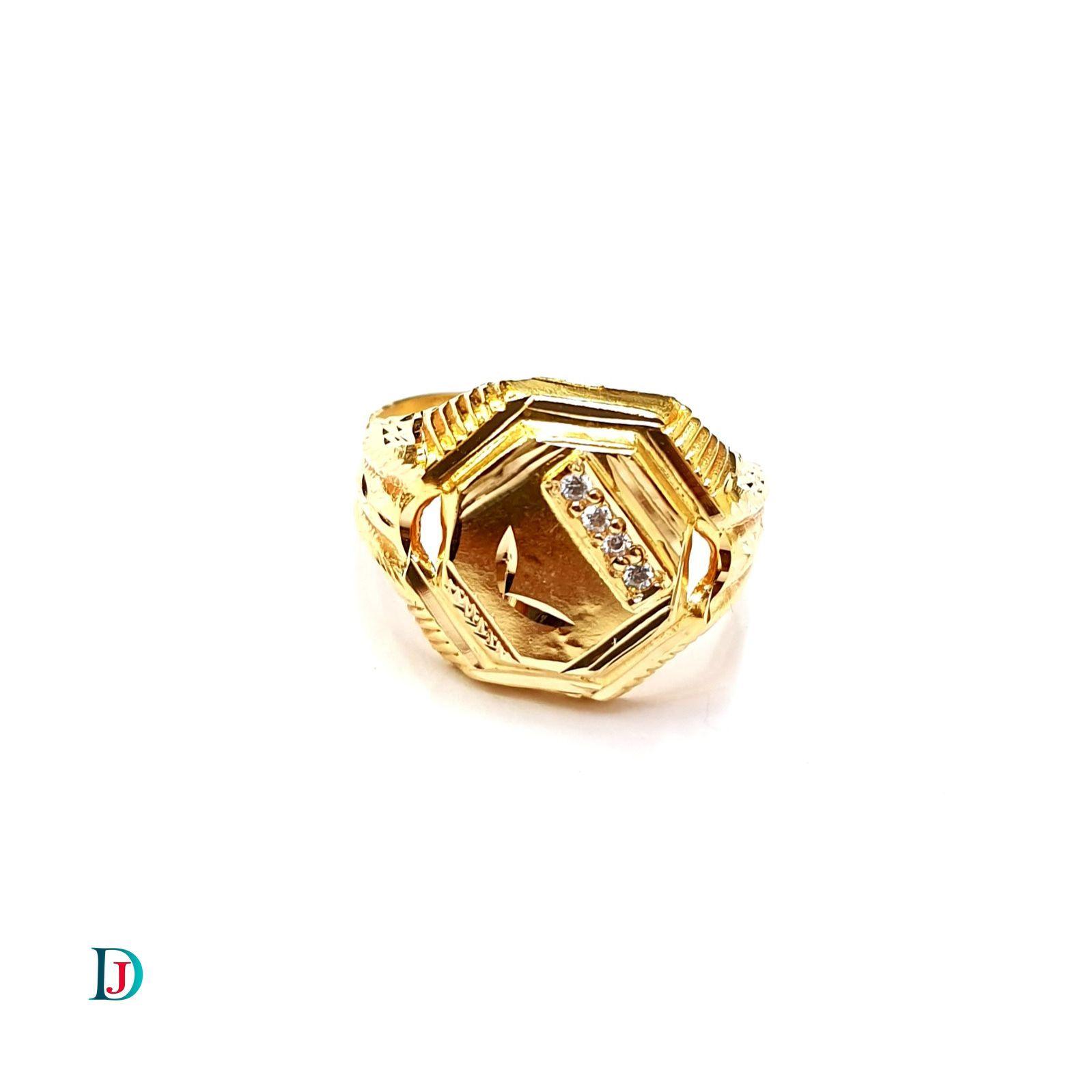 New and Latest Design of Desi Indian Rajasthani Gold Gents-Ring 