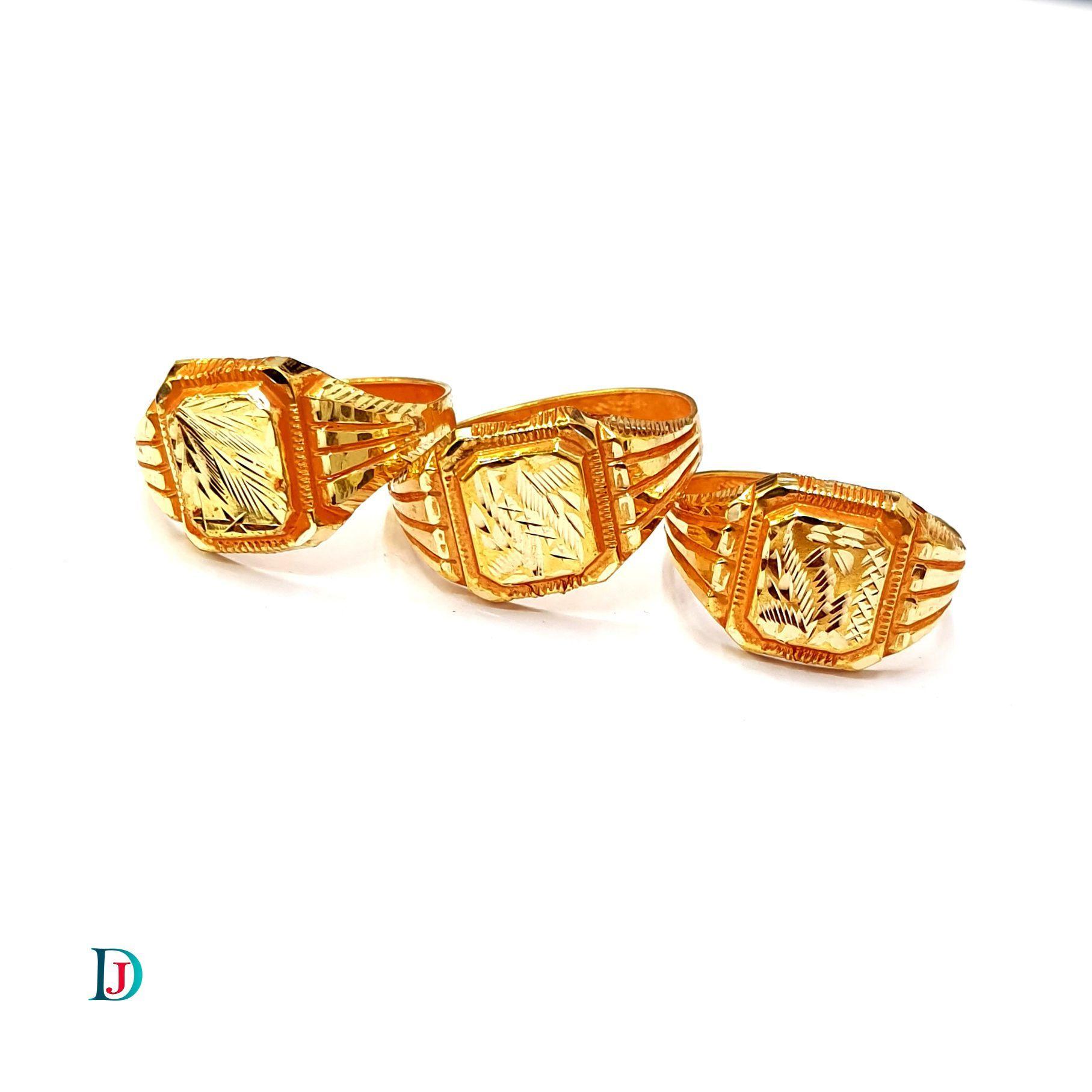 New and Latest Design of Desi Indian Rajasthani Gold Gents-Ring 