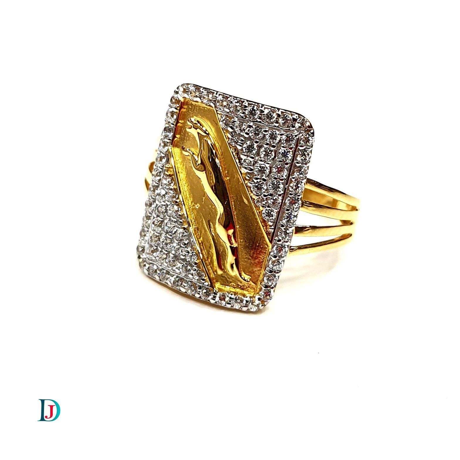 New and Latest Design of Desi Indian Rajasthani Gold Gents-Ring 