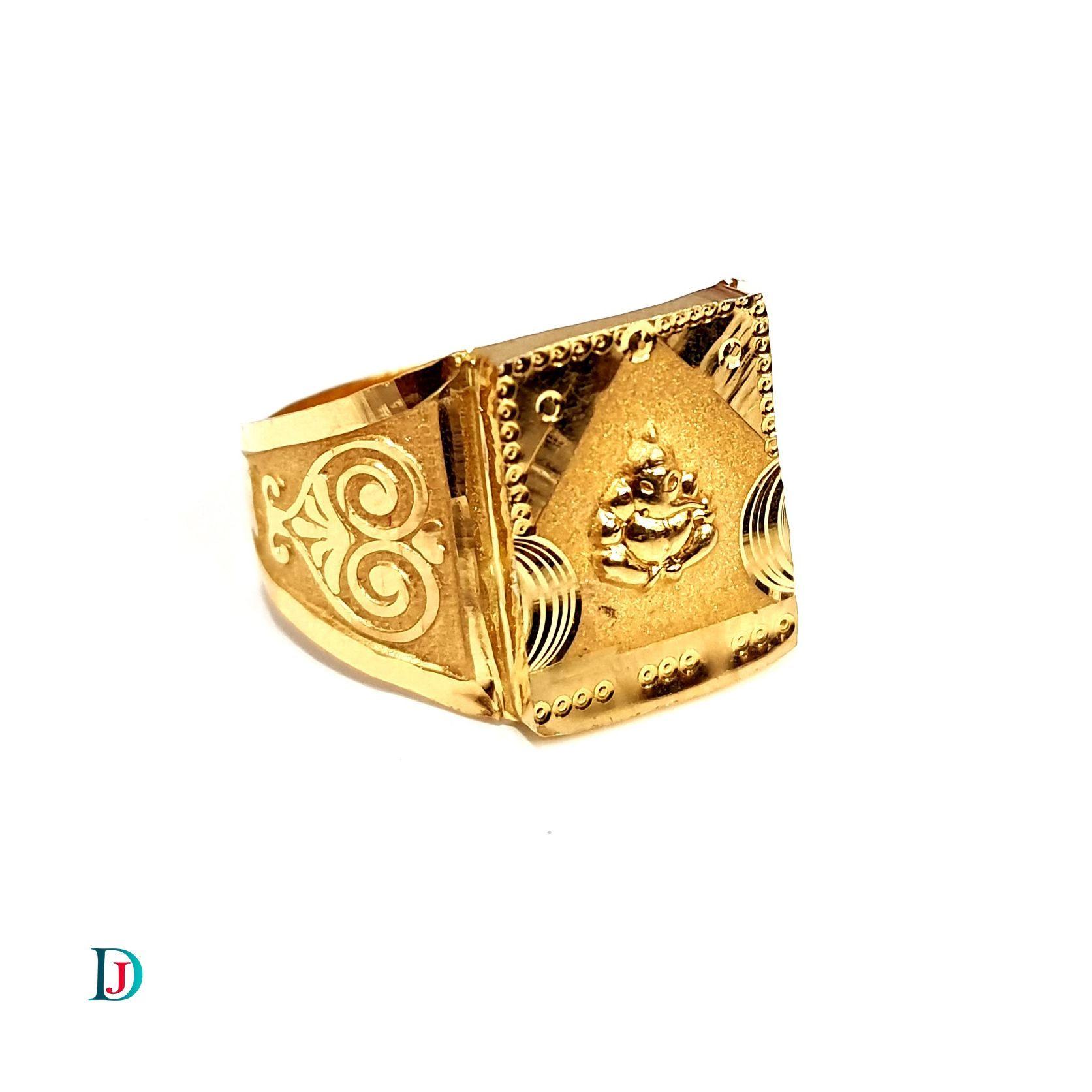 New and Latest Design of Desi Indian Rajasthani Gold Gents-Ring 