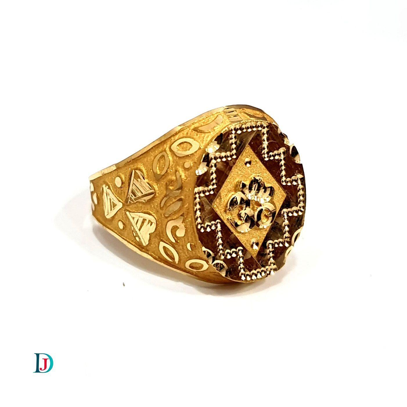 New and Latest Design of Desi Indian Rajasthani Gold Gents-Ring 