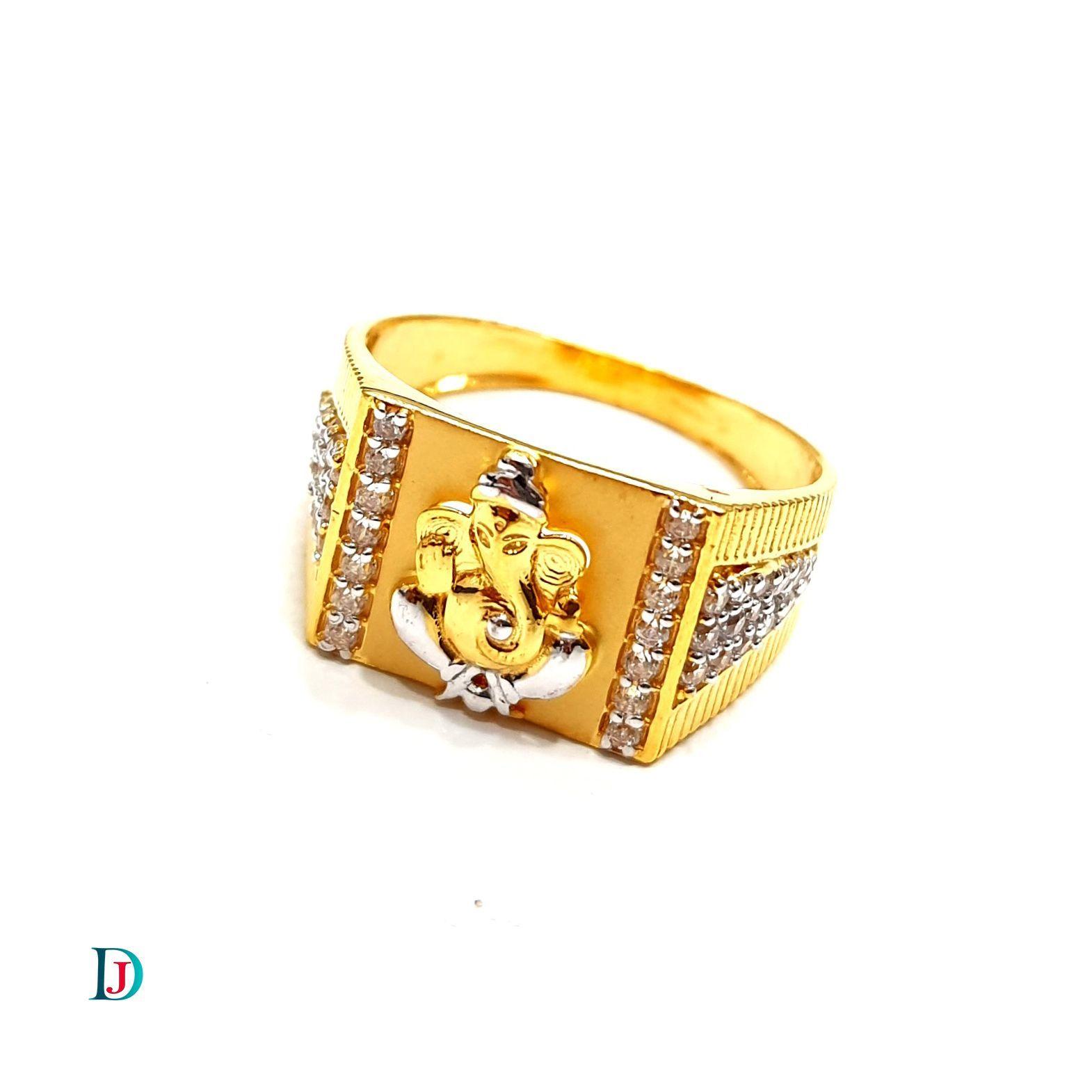 New and Latest Design of Desi Indian Rajasthani Gold Gents-Ring 