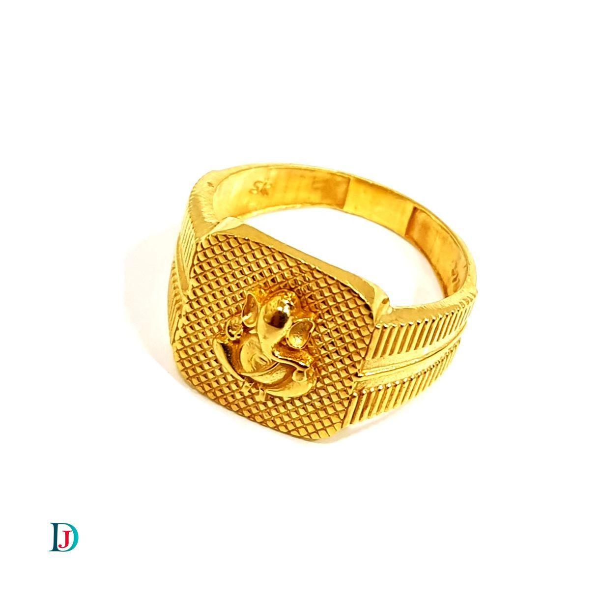 New and Latest Design of Desi Indian Rajasthani Gold Gents-Ring 