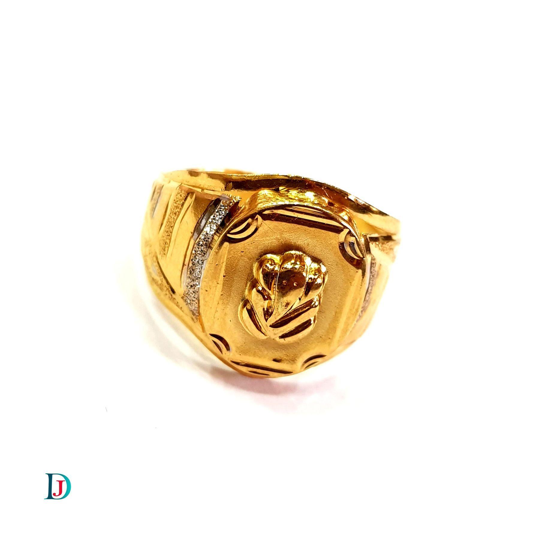 New and Latest Design of Desi Indian Rajasthani Gold Gents-Ring 