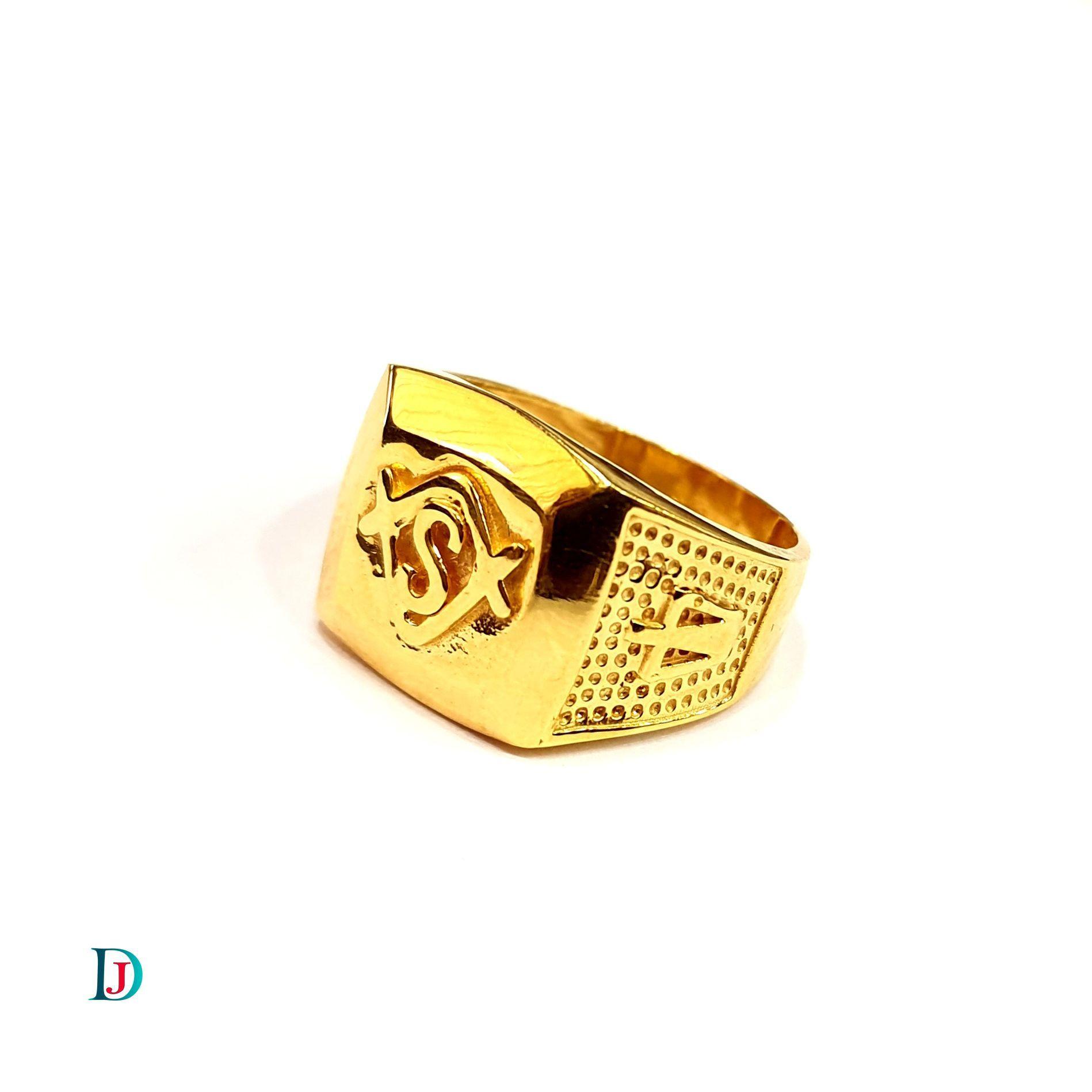 New and Latest Design of Desi Indian Rajasthani Gold Gents-Ring 