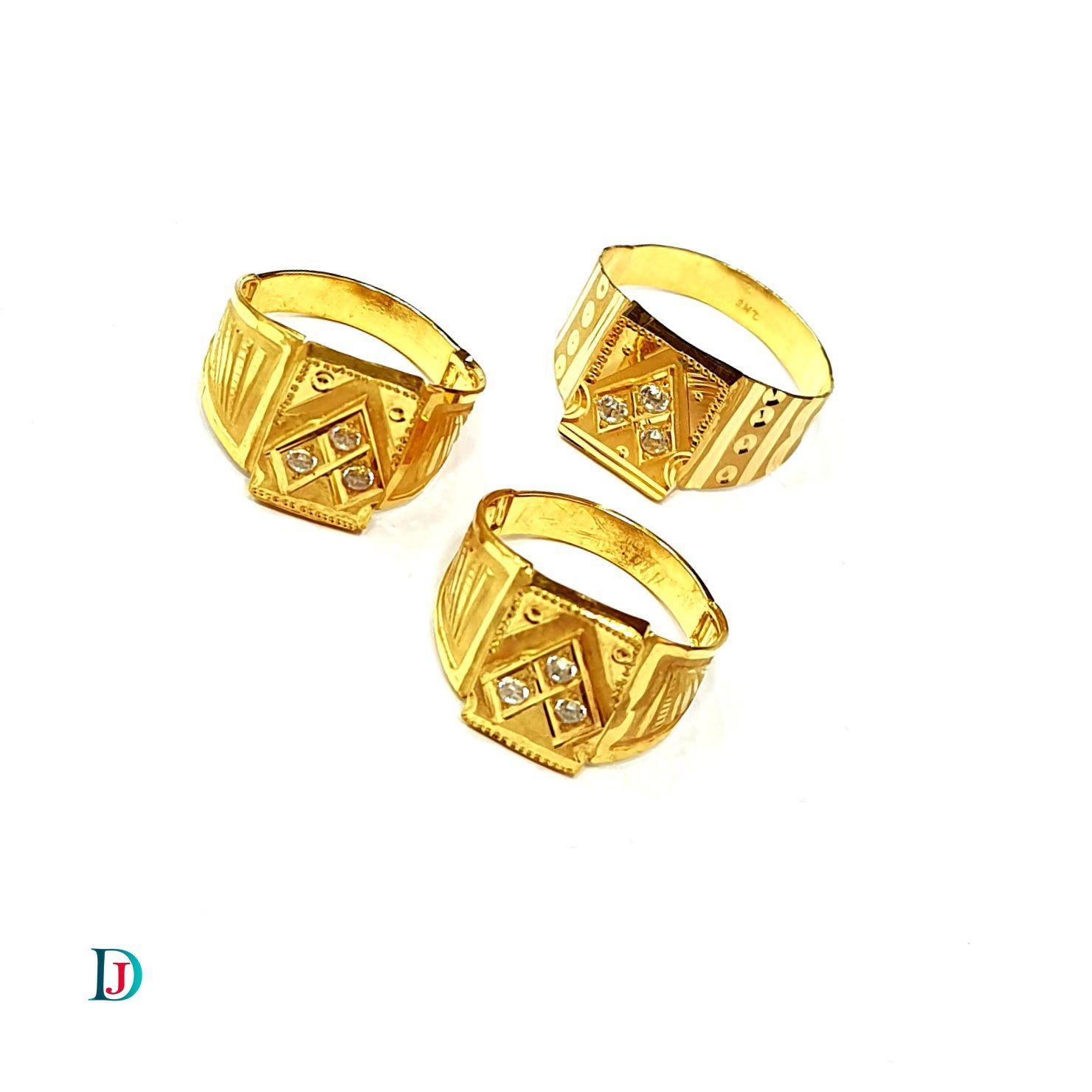 New and Latest Design of Desi Indian Rajasthani Gold Gents-Ring 