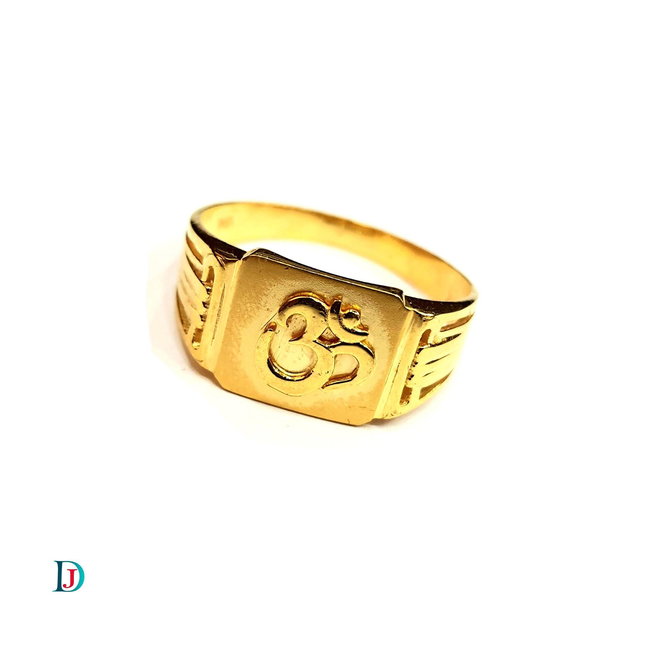 New and Latest Design of Desi Indian Rajasthani Gold Gents-Ring 