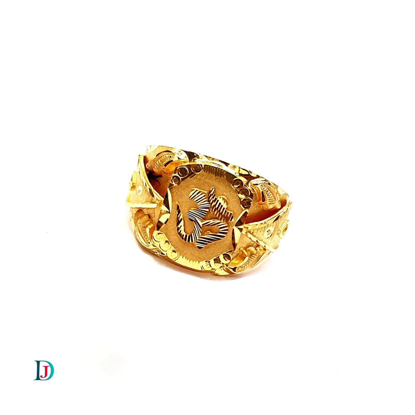 New and Latest Design of Desi Indian Rajasthani Gold Gents-Ring 