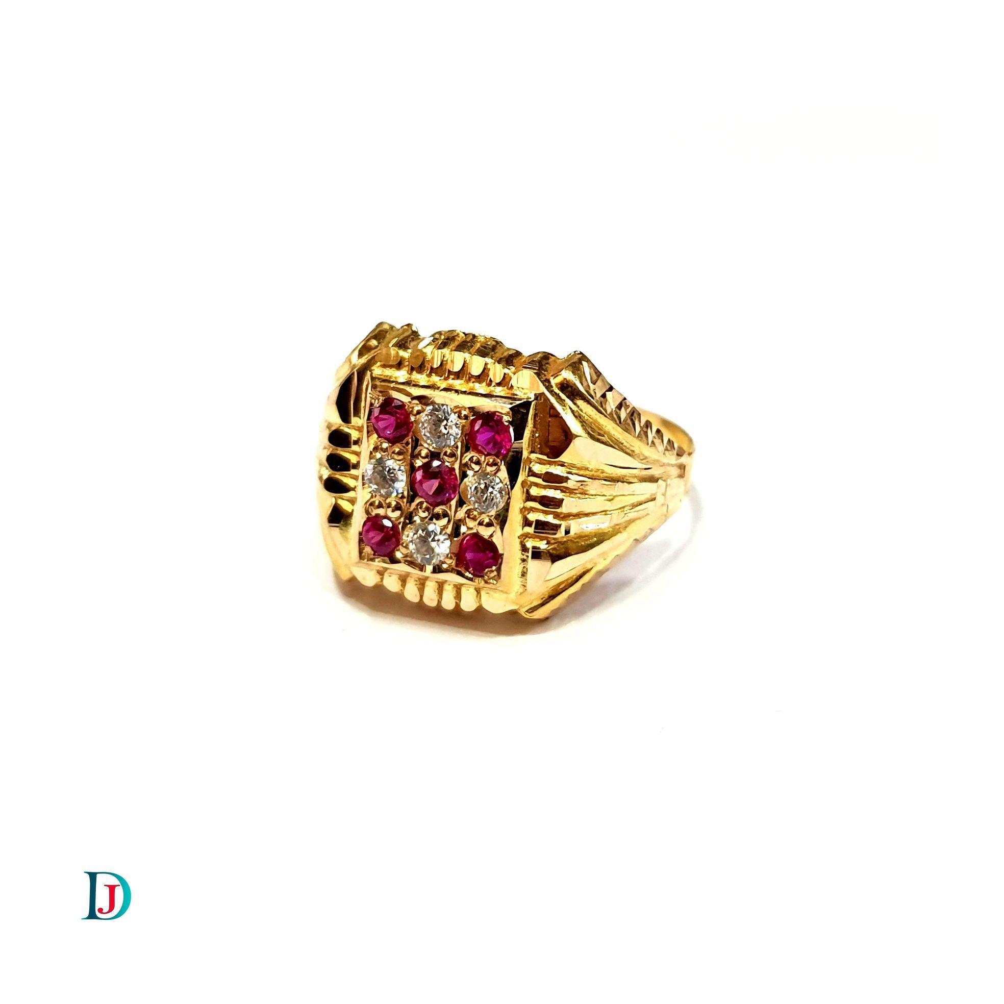 New and Latest Design of Desi Indian Rajasthani Gold Gents-Ring 