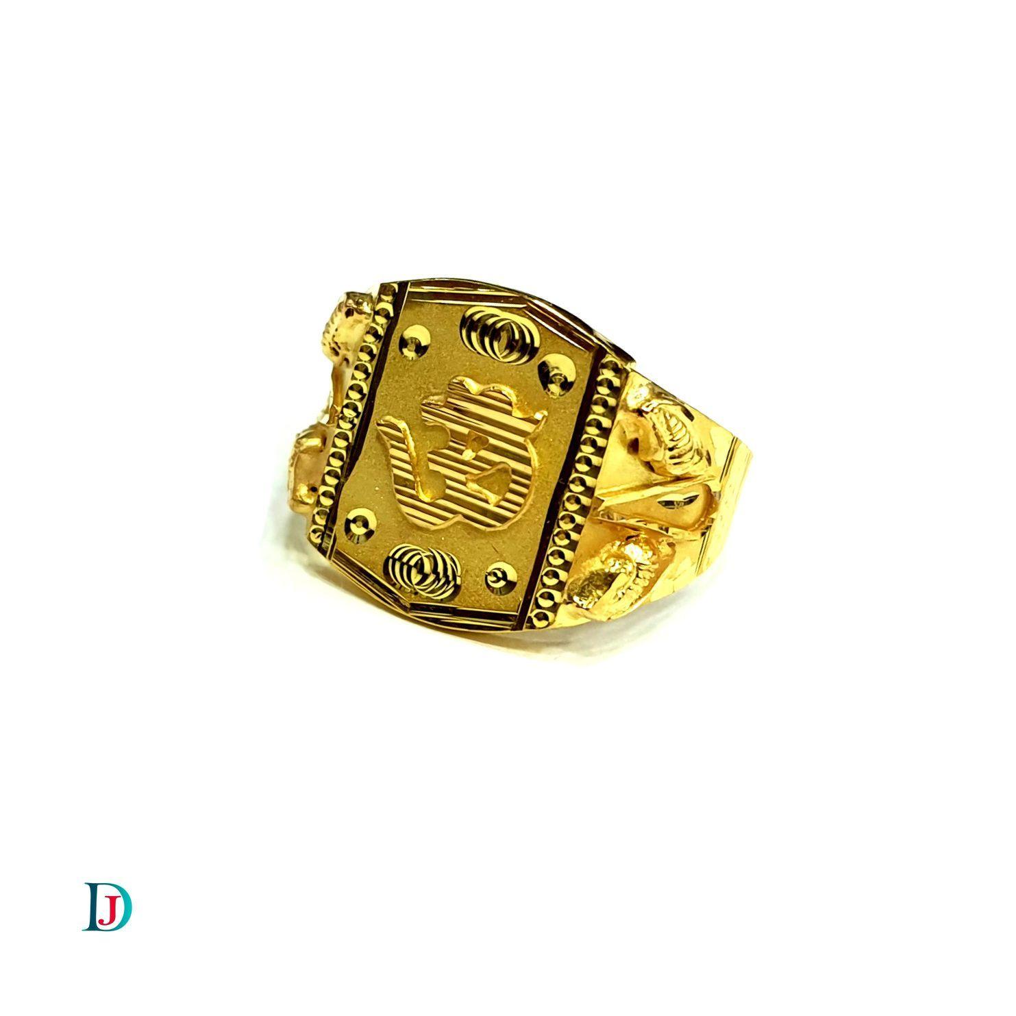 New and Latest Design of Desi Indian Rajasthani Gold Gents-Ring 