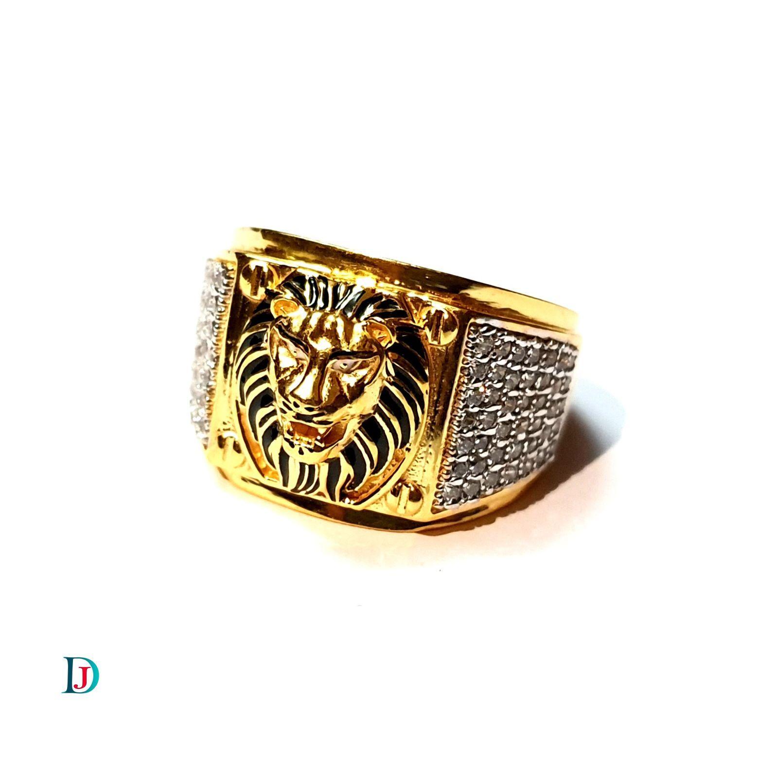 New and Latest Design of Desi Indian Rajasthani Gold Gents-Ring 