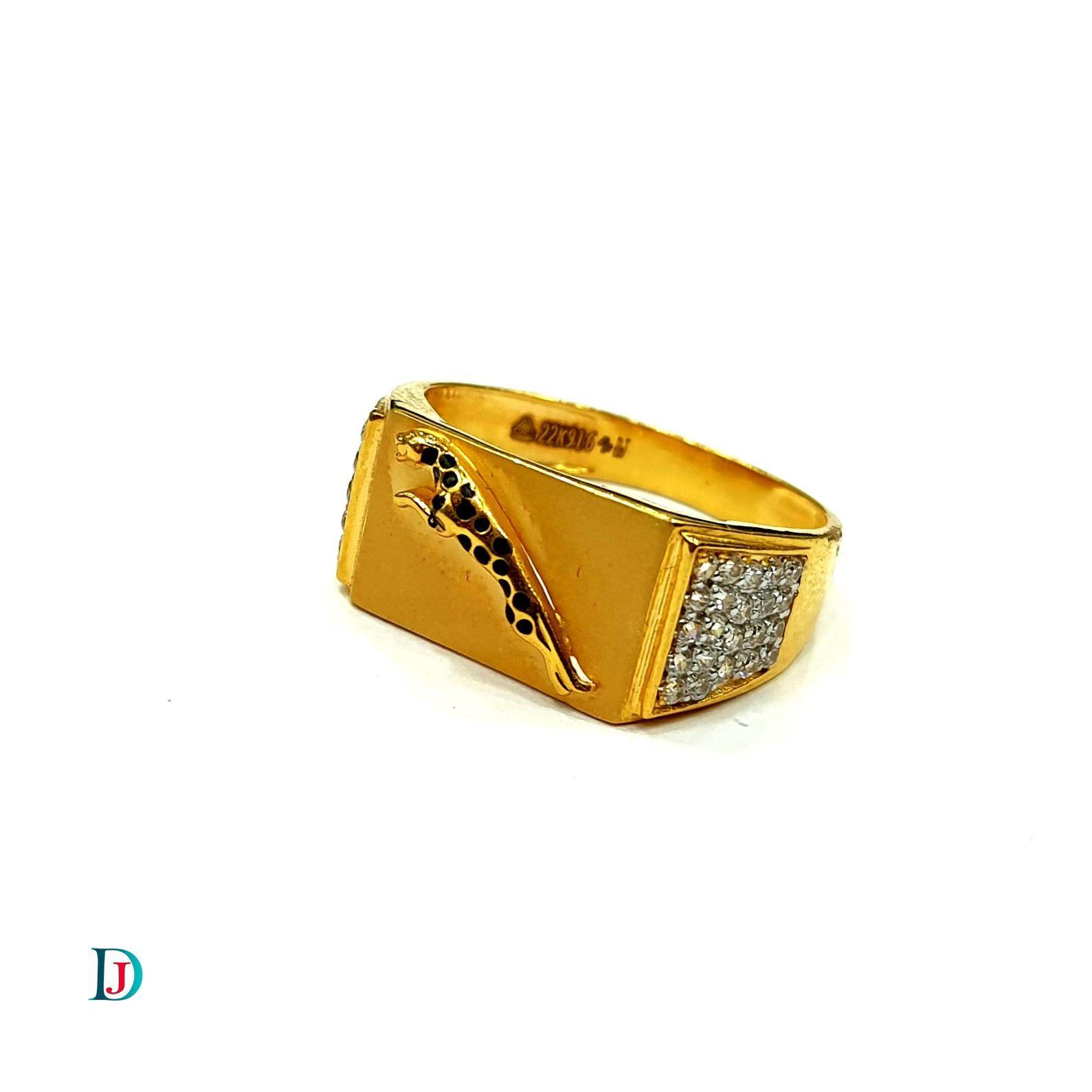 New and Latest Design of Desi Indian Rajasthani Gold Gents-Ring 