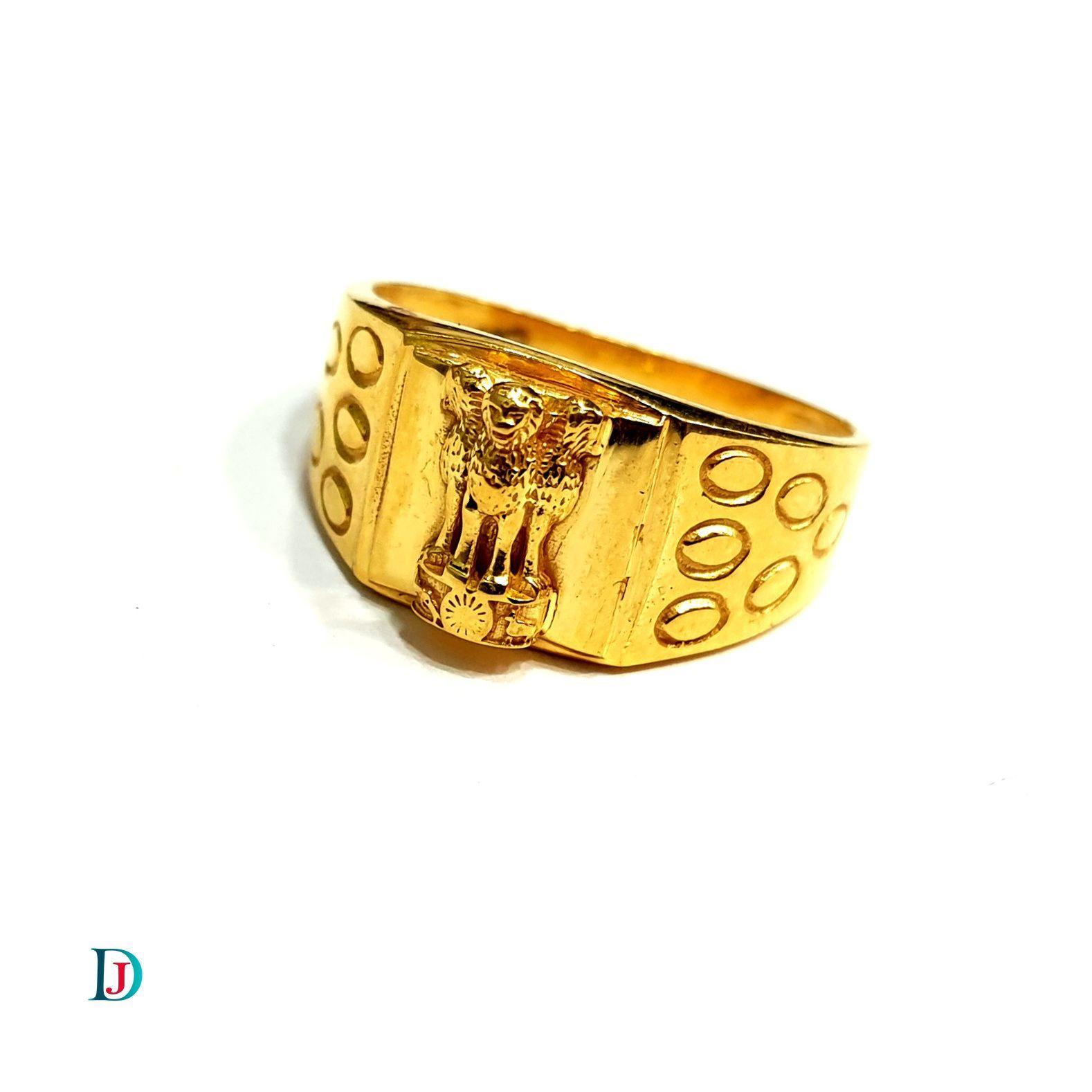 New and Latest Design of Desi Indian Rajasthani Gold Gents-Ring 