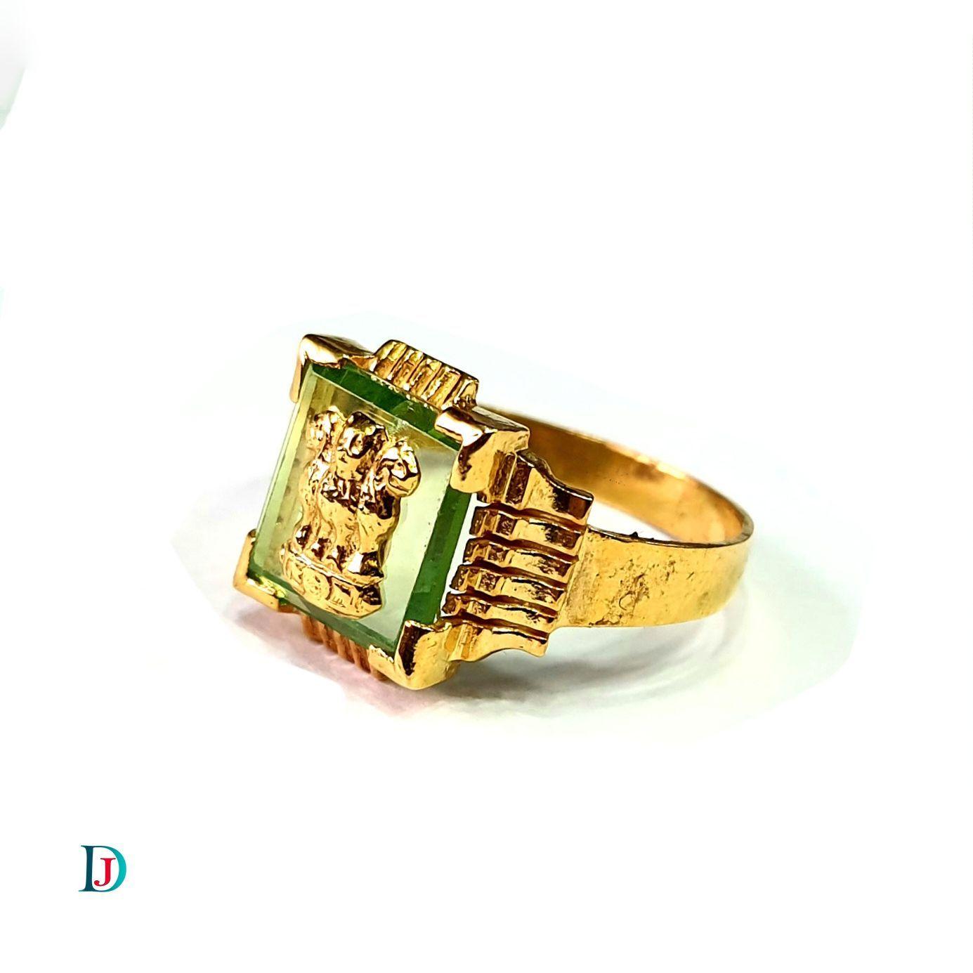 New and Latest Design of Desi Indian Rajasthani Gold Gents-Ring 