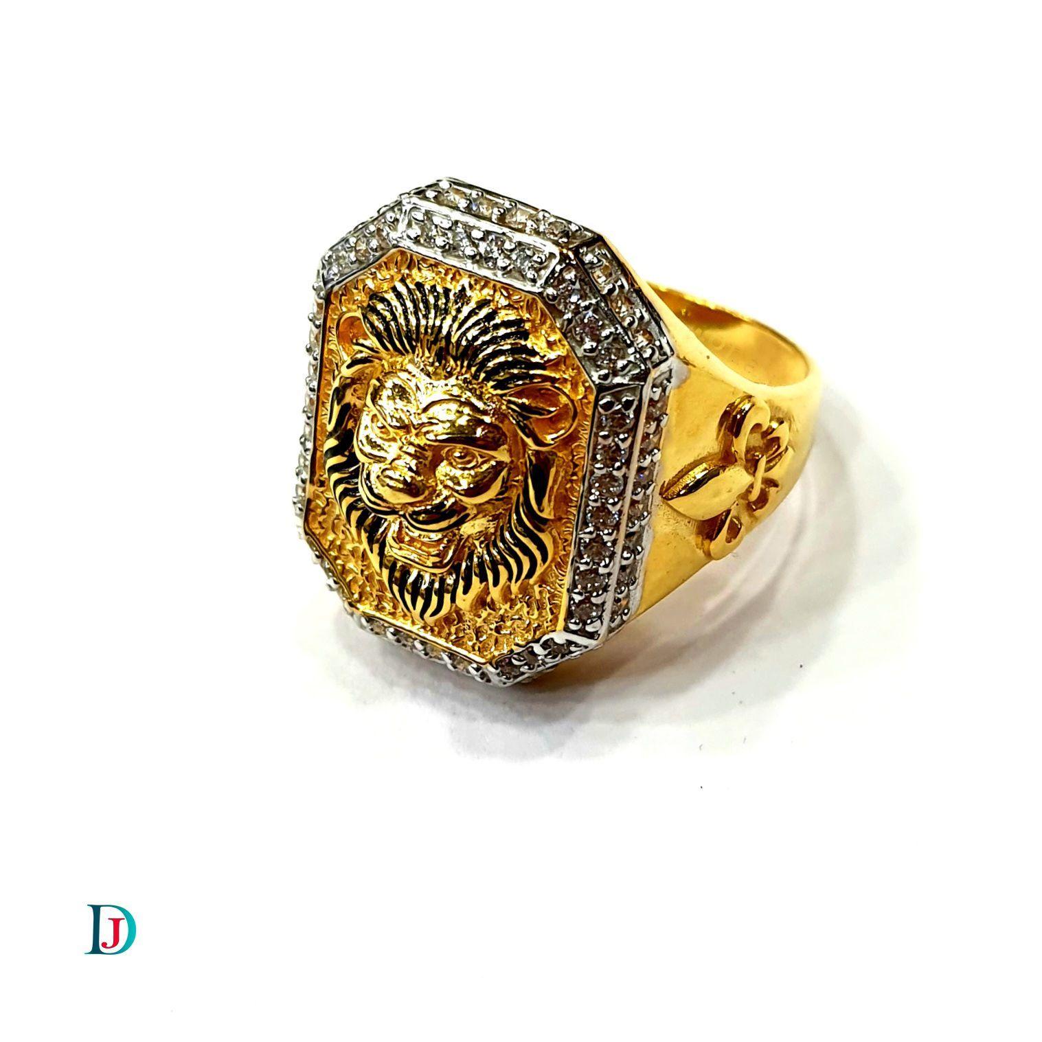 New and Latest Design of Desi Indian Rajasthani Gold Gents-Ring 