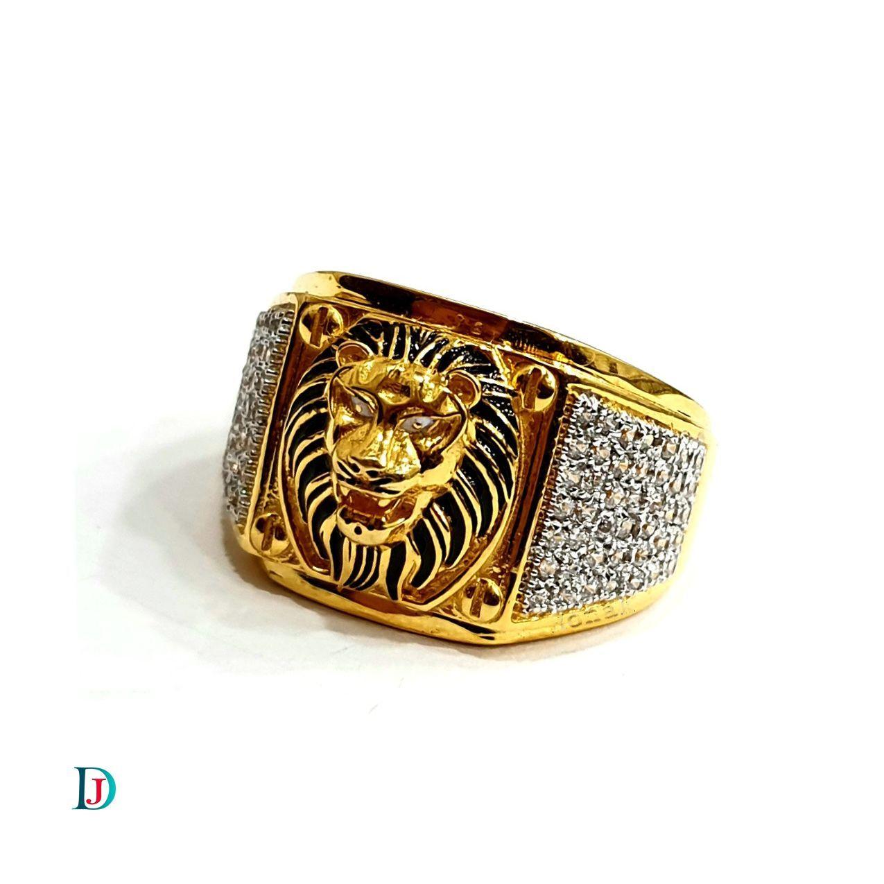 New and Latest Design of Desi Indian Rajasthani Gold Gents-Ring 