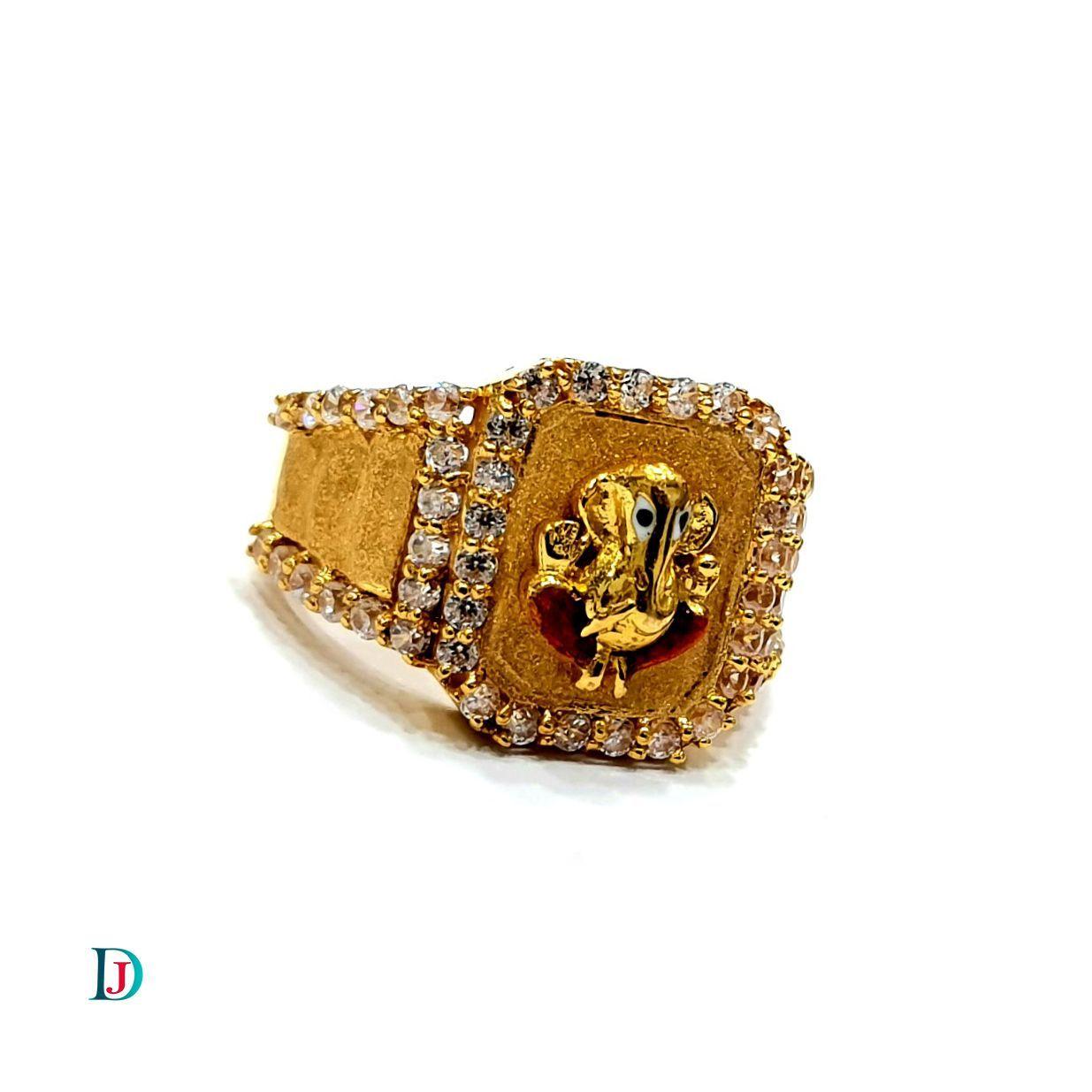 New and Latest Design of Desi Indian Rajasthani Gold Gents-Ring 