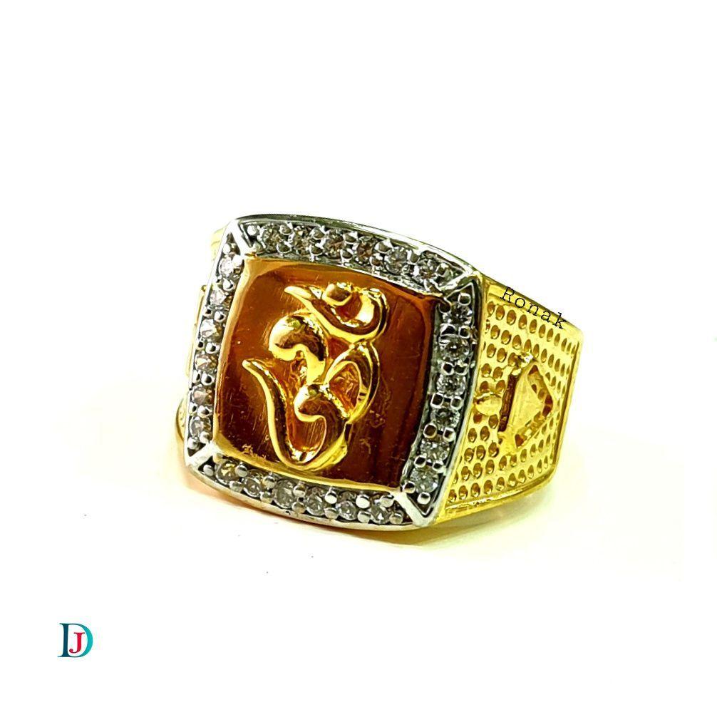 New and Latest Design of Desi Indian Rajasthani Gold Gents-Ring 