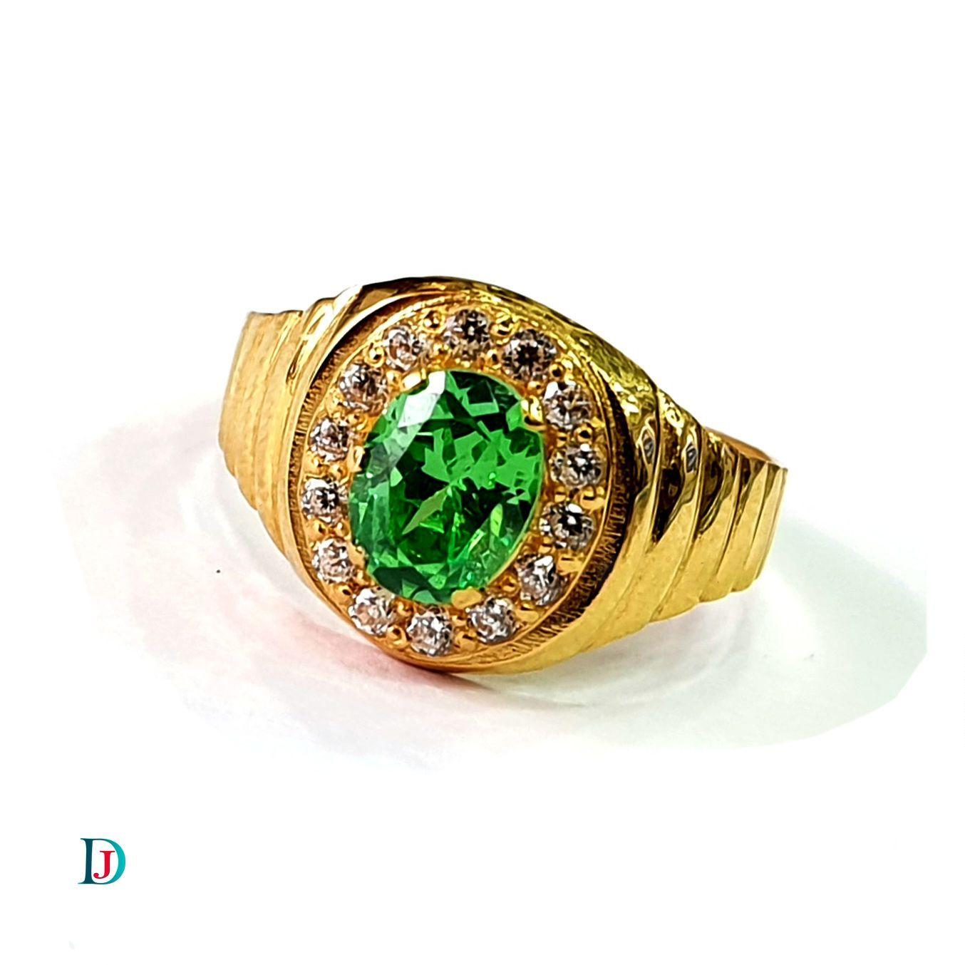 New and Latest Design of Desi Indian Rajasthani Gold Gents-Ring 