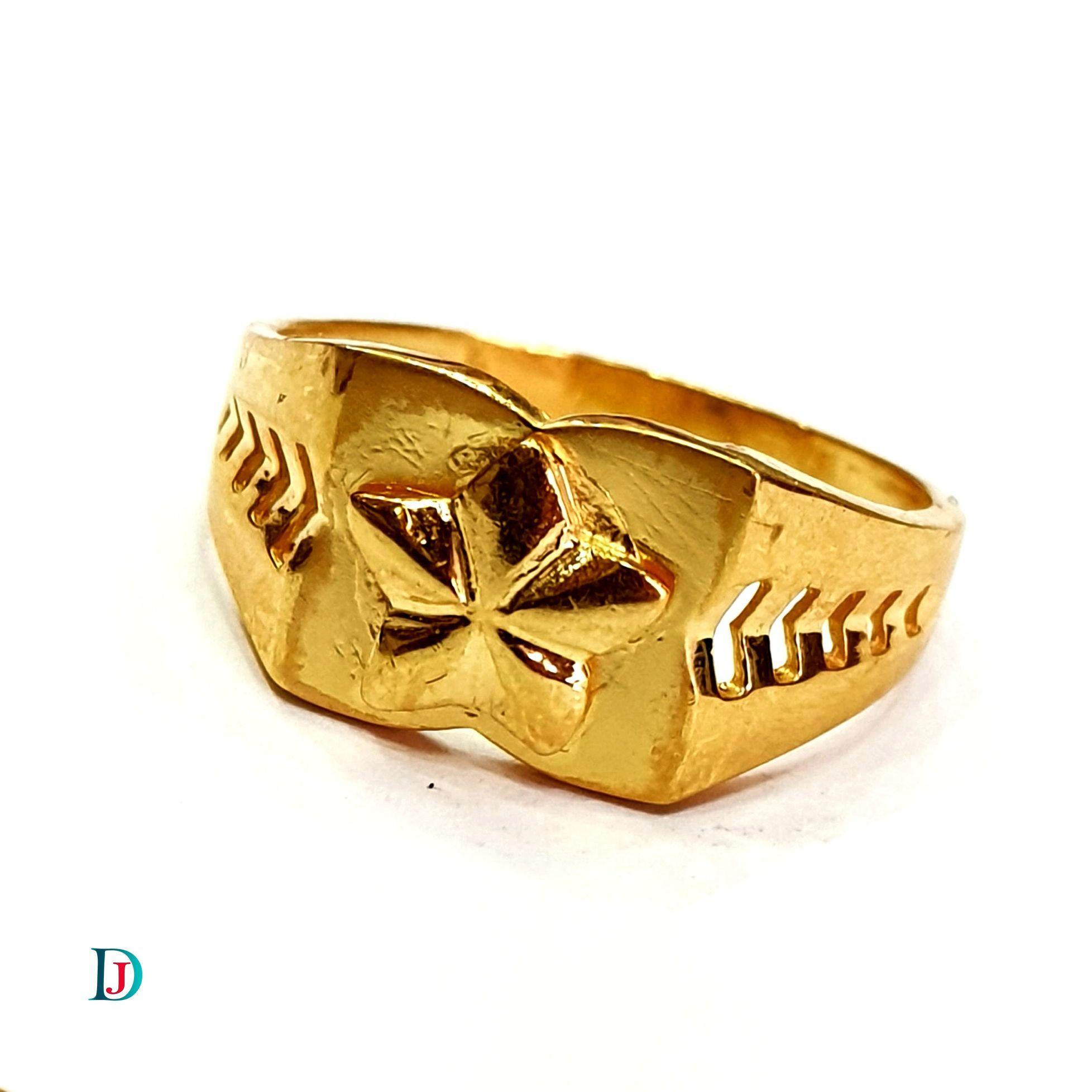 New and Latest Design of Desi Indian Rajasthani Gold Gents-Ring 