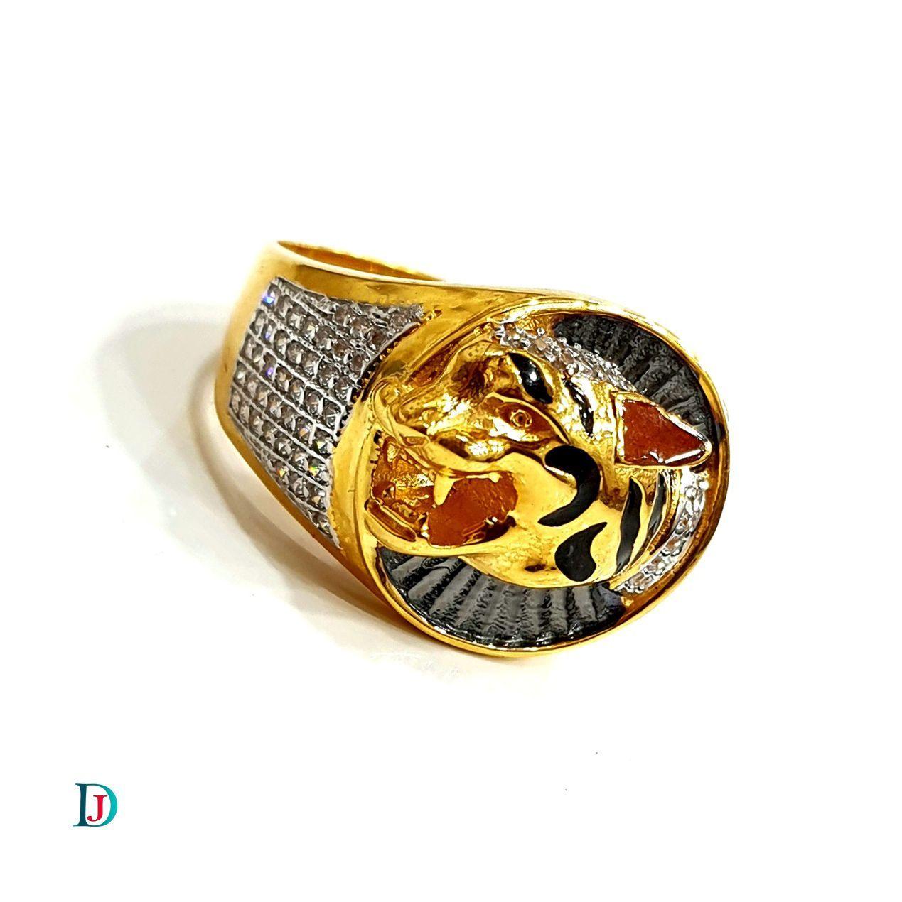 New and Latest Design of Desi Indian Rajasthani Gold Gents-Ring 