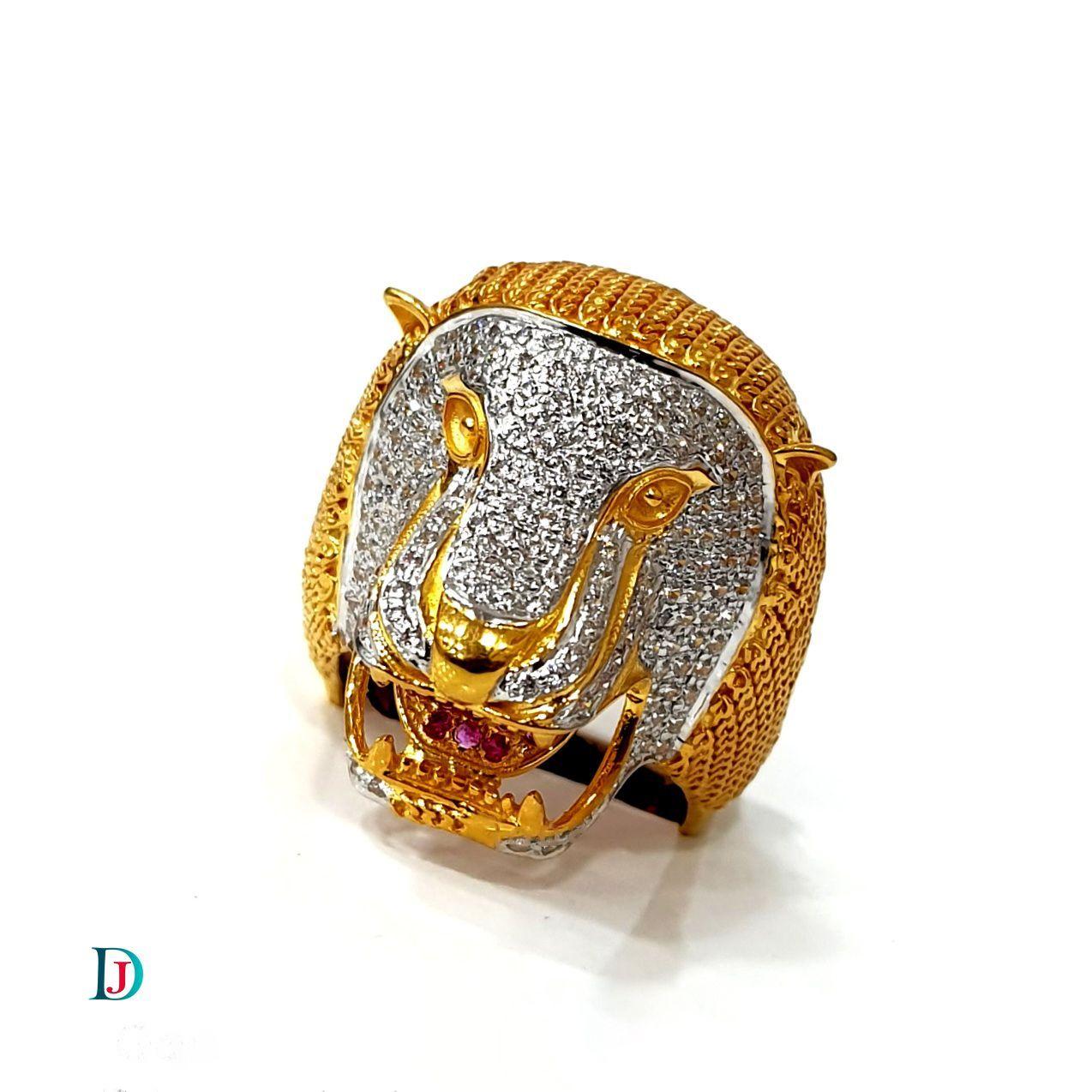 New and Latest Design of Desi Indian Rajasthani Gold Gents-Ring 