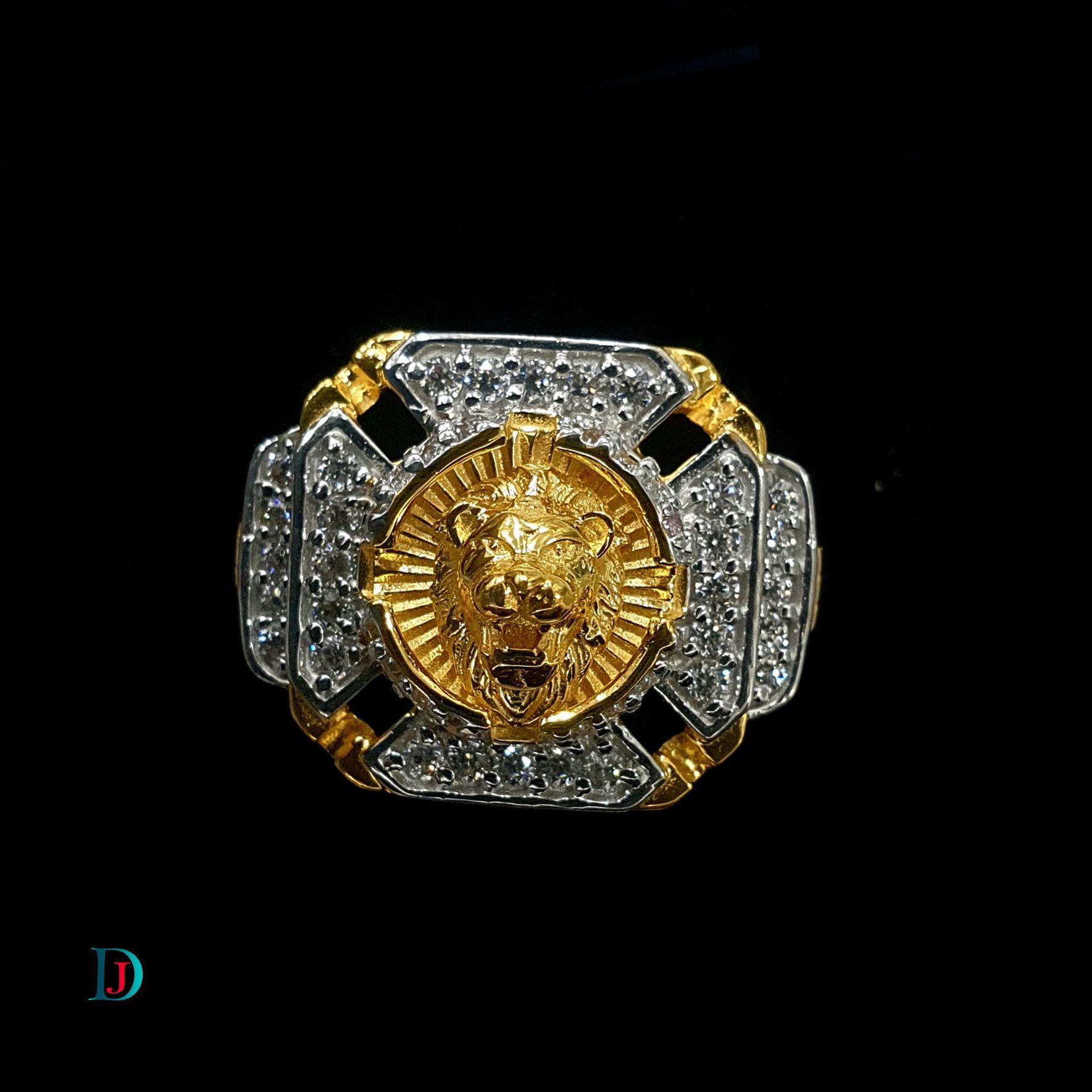 New and Latest Design of Desi Indian Rajasthani Gold Gents-Ring 