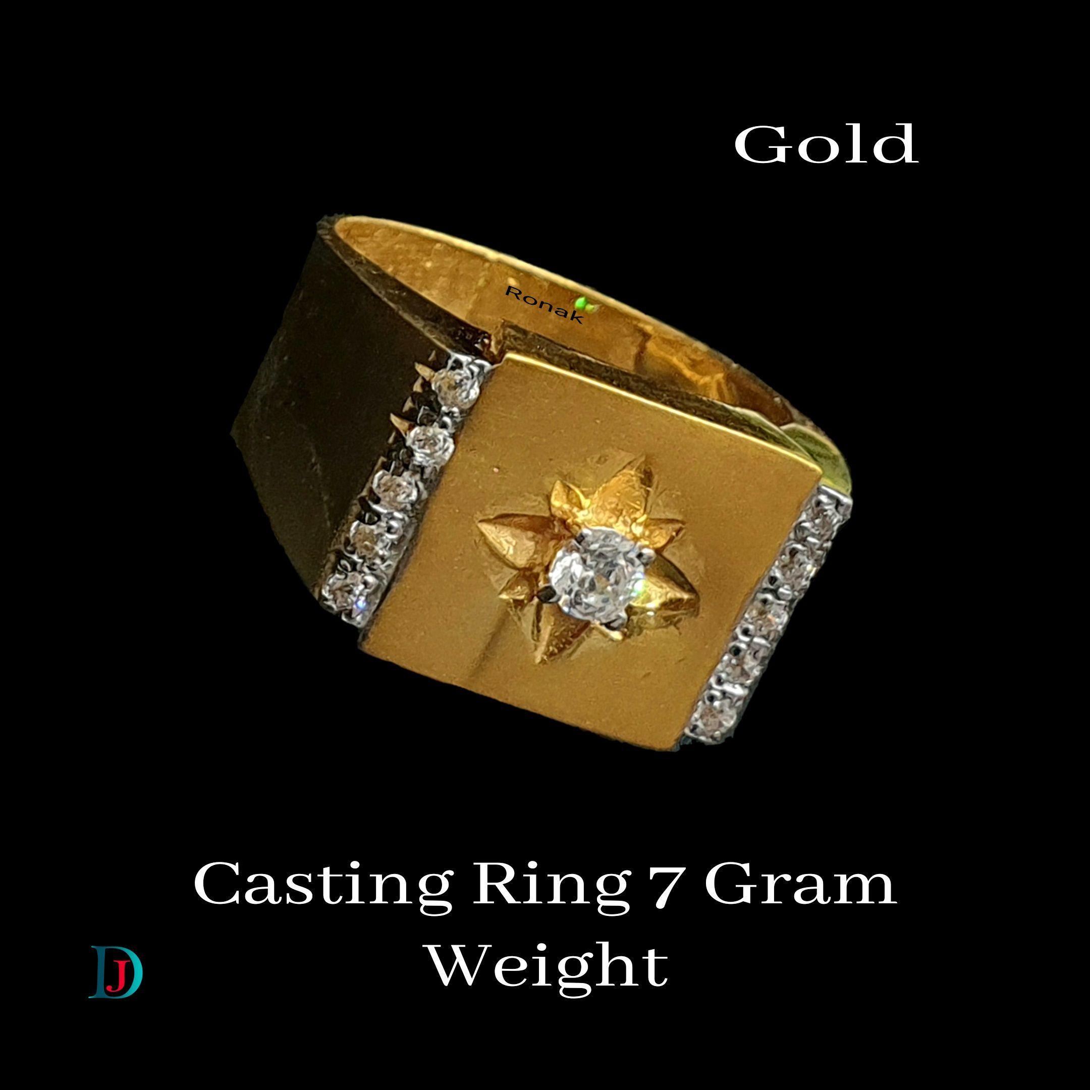 New and Latest Design of Desi Indian Rajasthani Gold Gents-Ring 