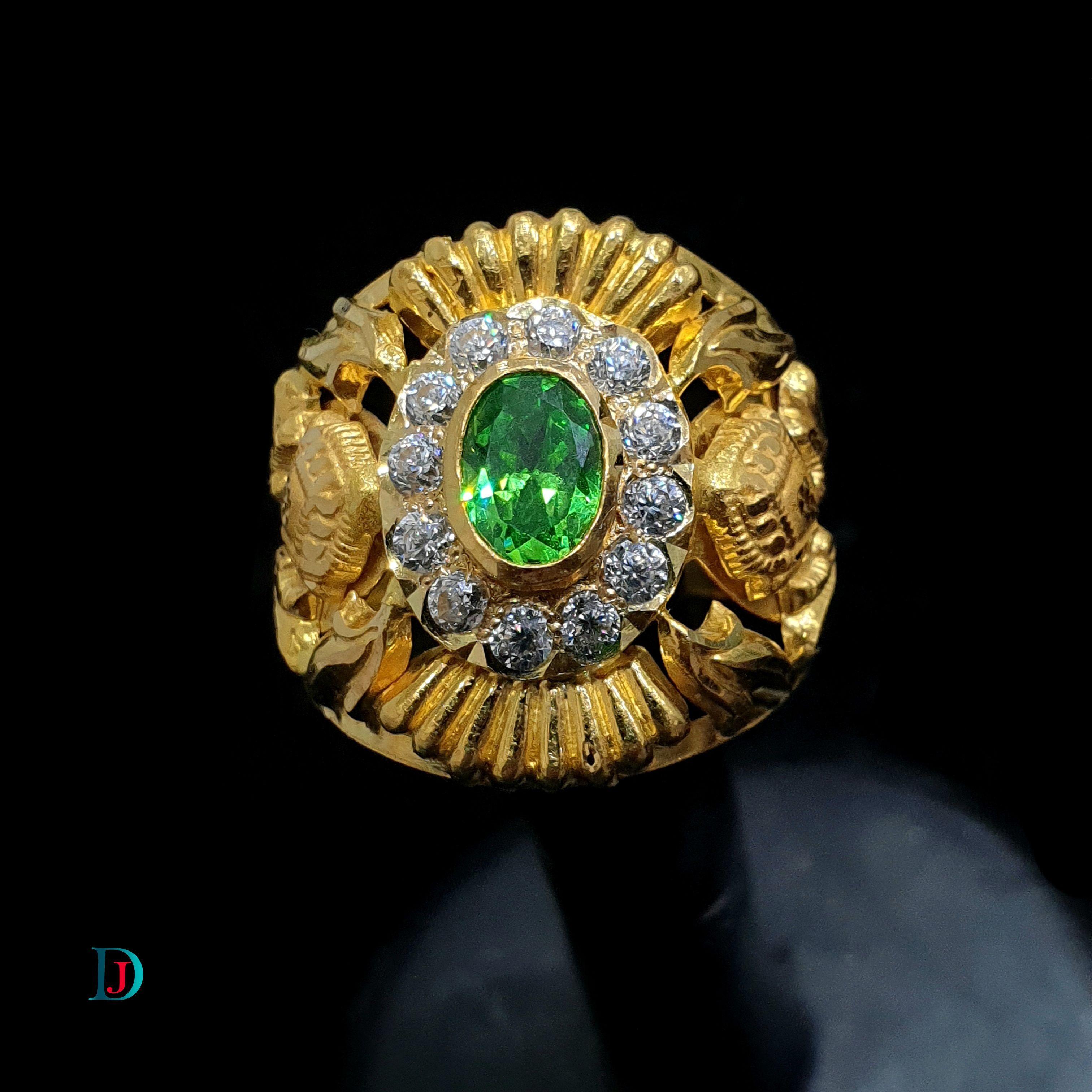 New and Latest Design of Desi Indian Rajasthani Gold Gents-Ring 