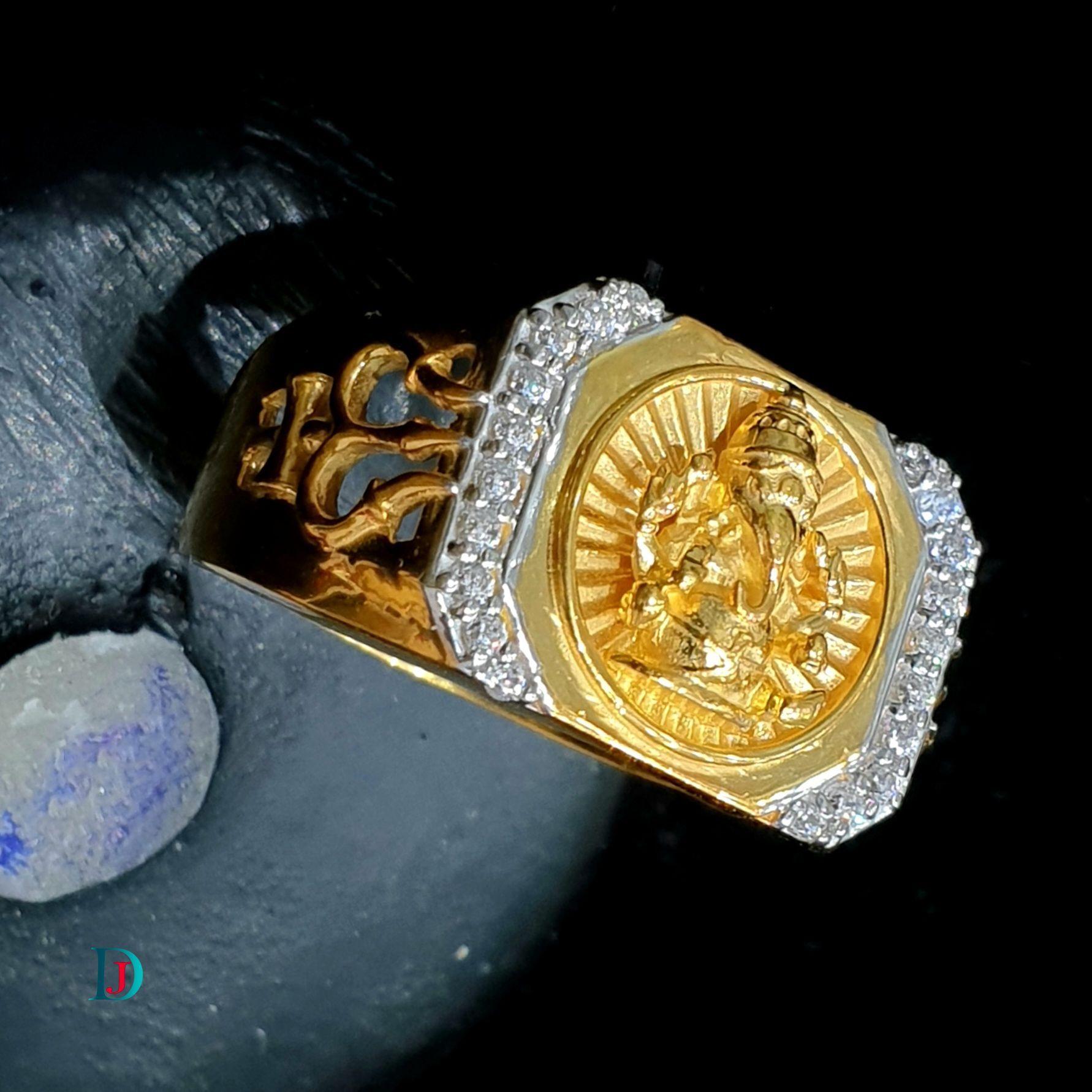 New and Latest Design of Desi Indian Rajasthani Gold Gents-Ring 