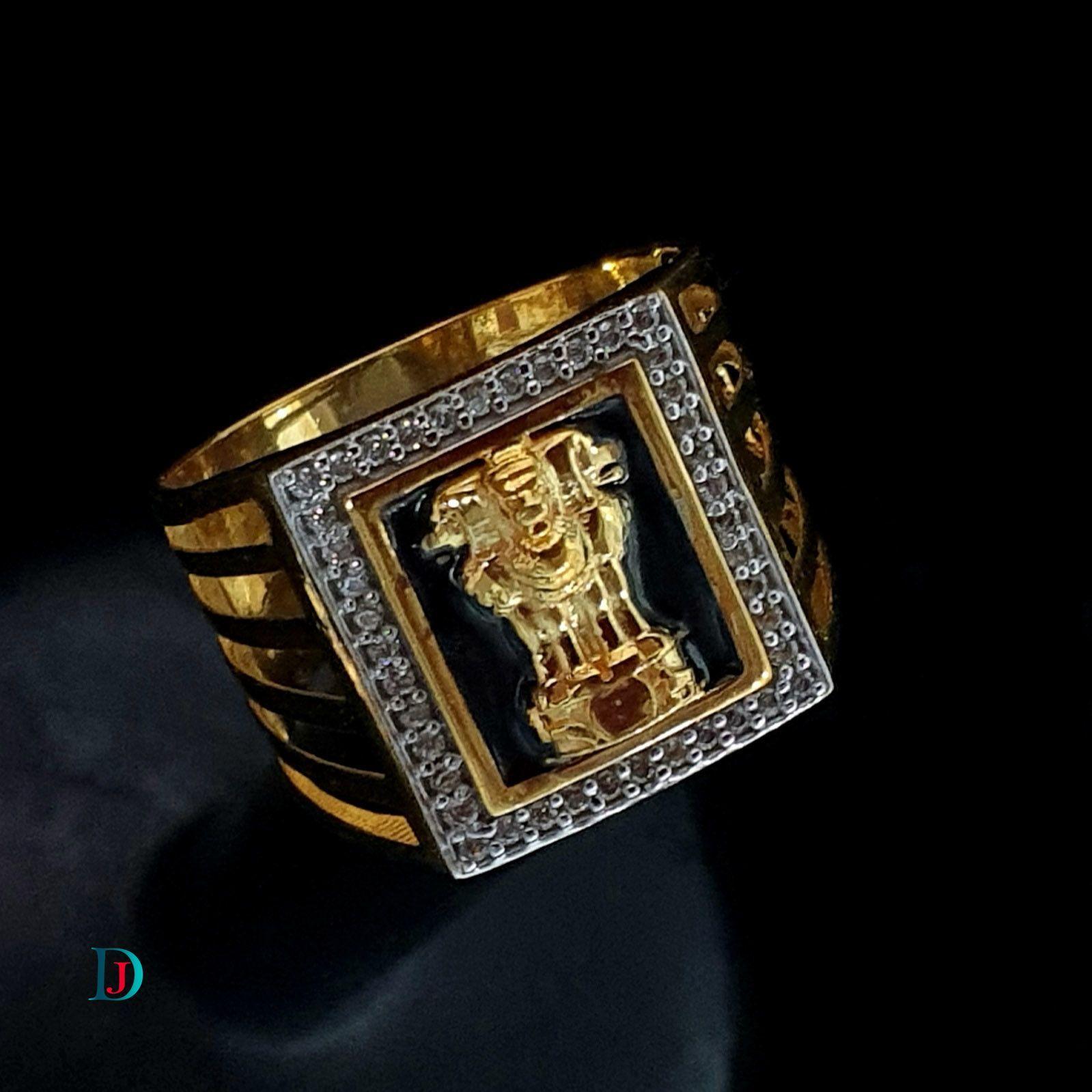 New and Latest Design of Desi Indian Rajasthani Gold Gents-Ring 