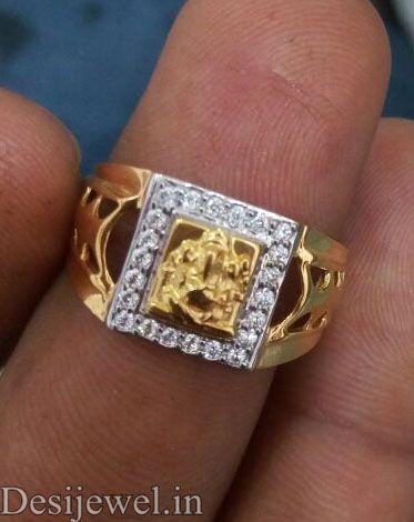 New and Latest Design of Rajasthani Desi gold Gents-Ring  with weight 5 gm