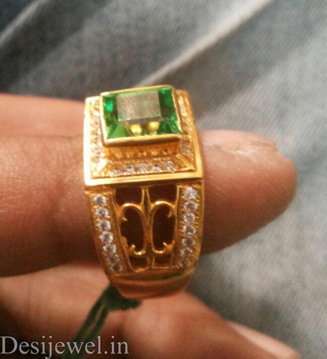 New and Latest Design of Rajasthani Desi gold Gents-Ring  with weight 6 gm