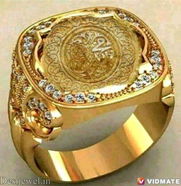 New and Latest Design of Rajasthani Desi gold Gents-Ring  with weight 8 gm