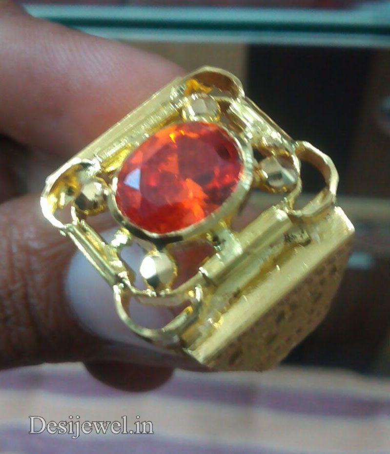 New and Latest Design of Rajasthani Desi gold Gents-Ring  with weight 5 gm