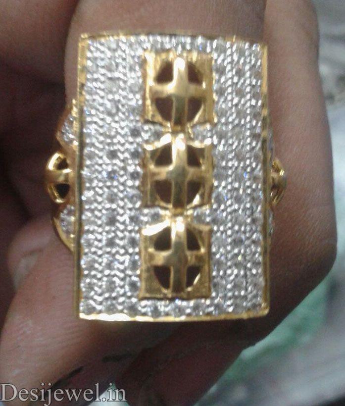 New and Latest Design of Rajasthani Desi gold Gents-Ring  with weight 8 gm