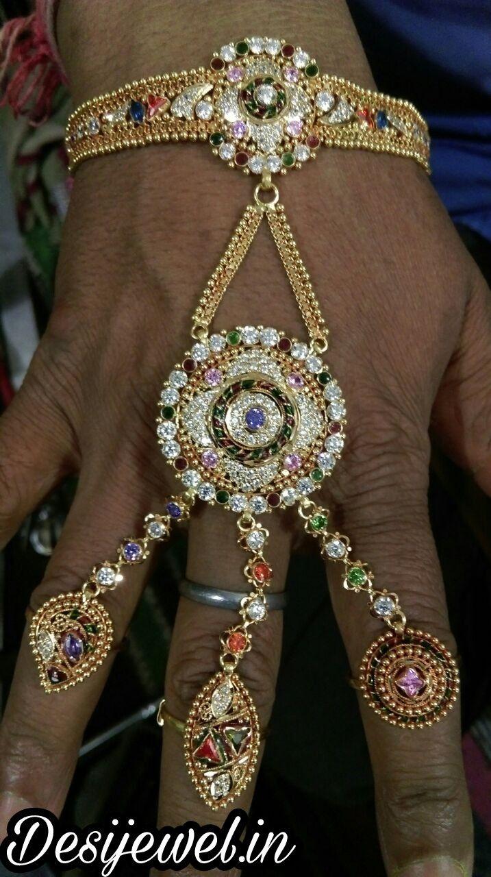 New and Latest Design of Rajasthani Desi gold hathphol 