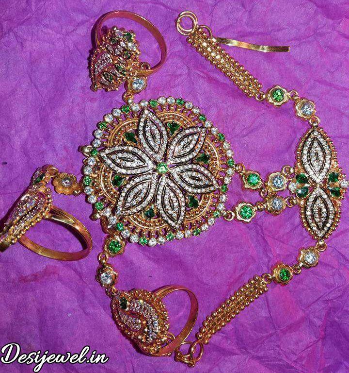 New and Latest Design of Rajasthani Desi gold hathphol 