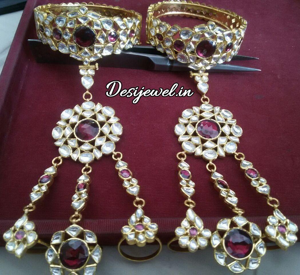 New and Latest Design of Rajasthani Desi gold hathphol 