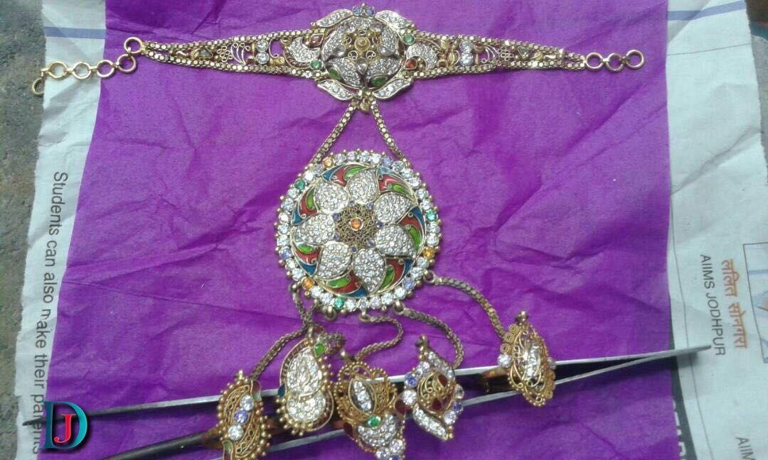 New and Latest Design of Rajasthani Desi gold hathphol 