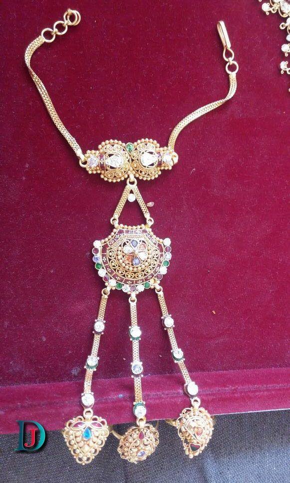 New and Latest Design of Rajasthani Desi gold hathphol 